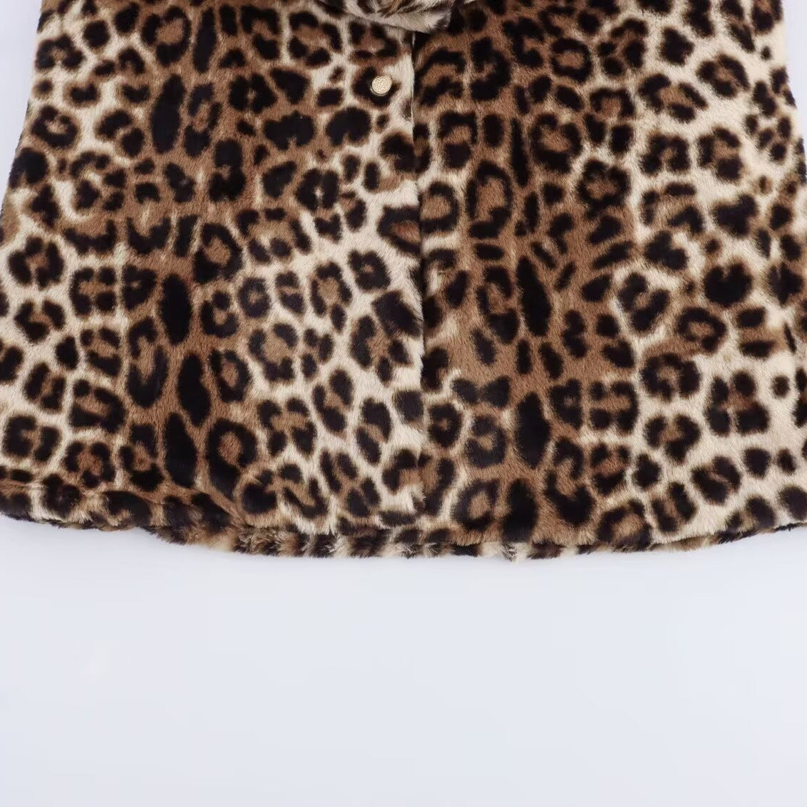 Casual versatile leopard print long jacket