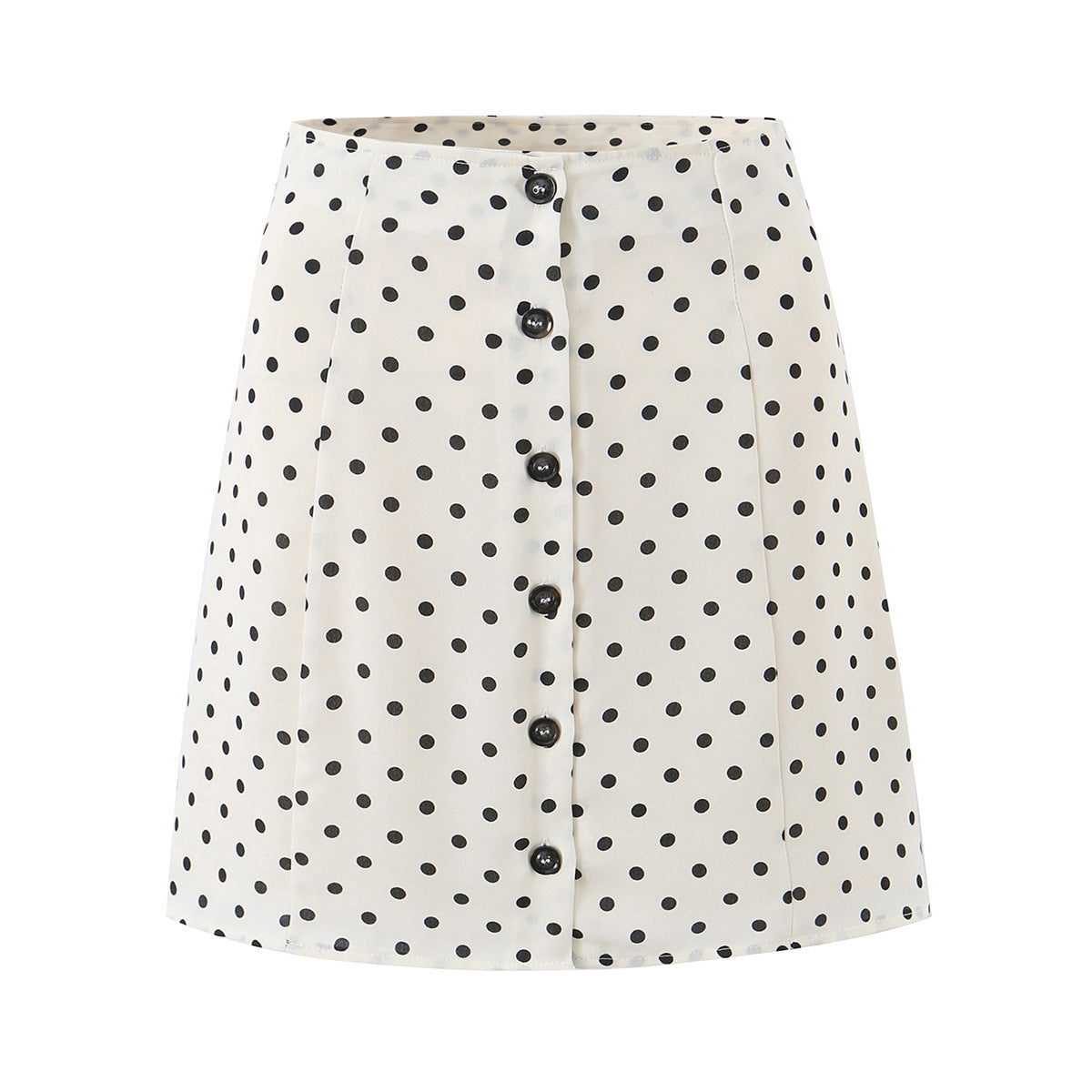 Chic Polka Dot Blouse Vest and A-Line Skirt Set for Women  Sleeveless Top with High-End Feel