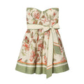 Strapless positioning blended dress for women's clothing
