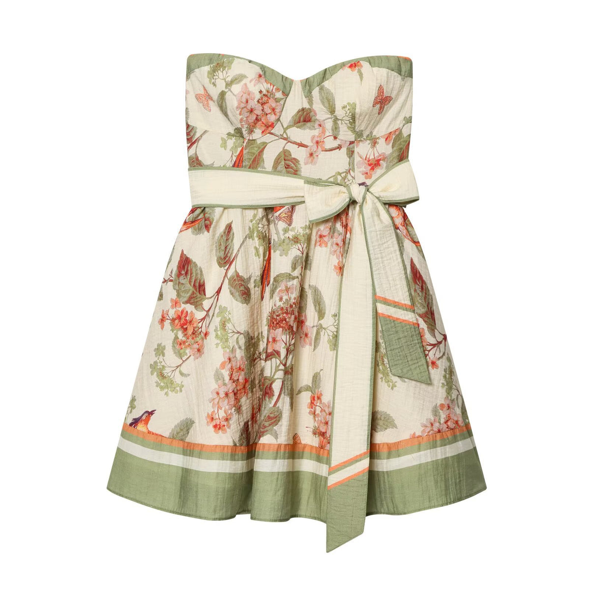 Strapless positioning blended dress for women's clothing