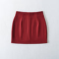 High waisted short skirt