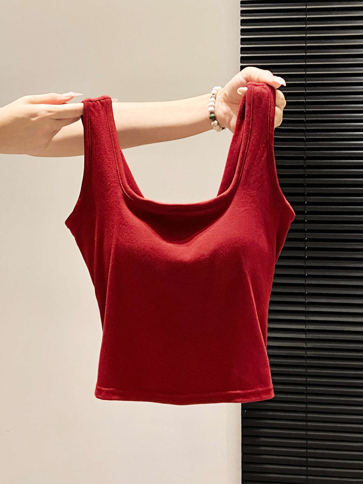 Solid Color Padded Strapless Crop Top Casual Wear for Women