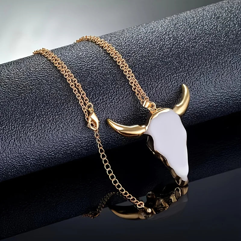 Men's Fashion Bull Head Pendant Necklace