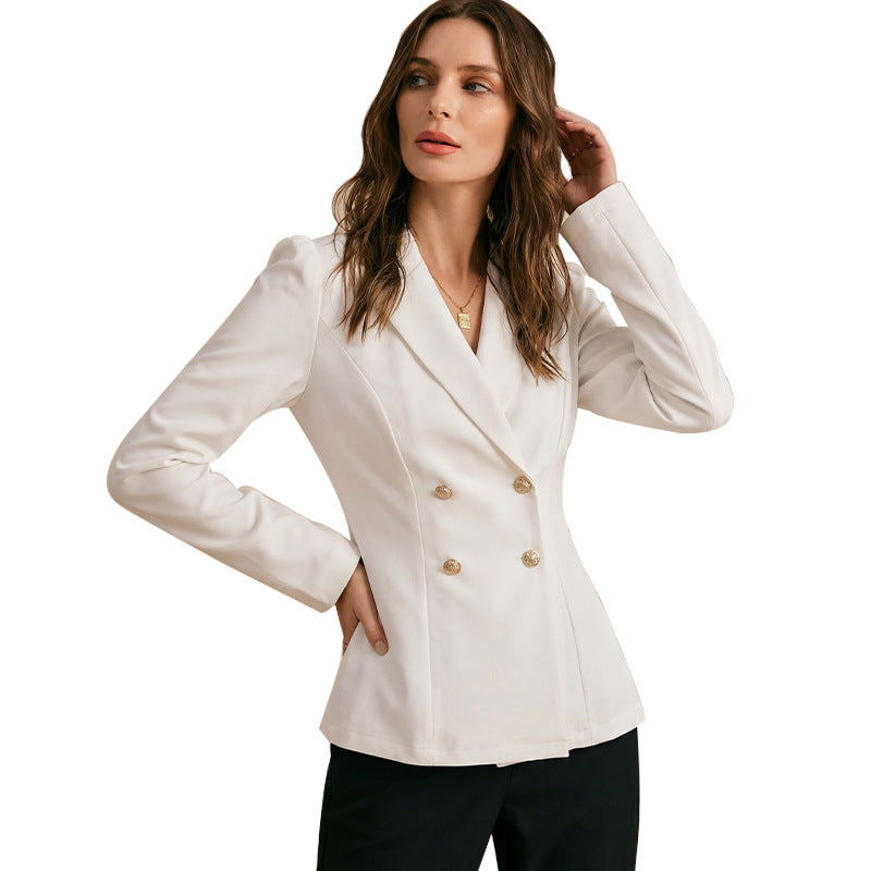 Collar long sleeved jacket