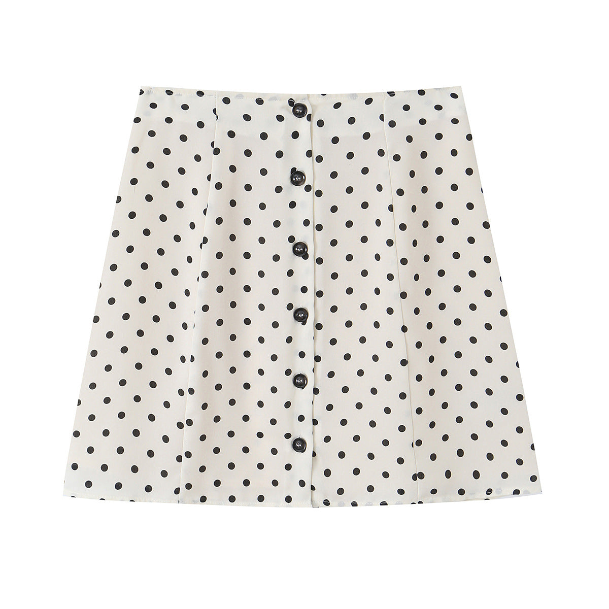 Chic Polka Dot Blouse Vest and A-Line Skirt Set for Women  Sleeveless Top with High-End Feel
