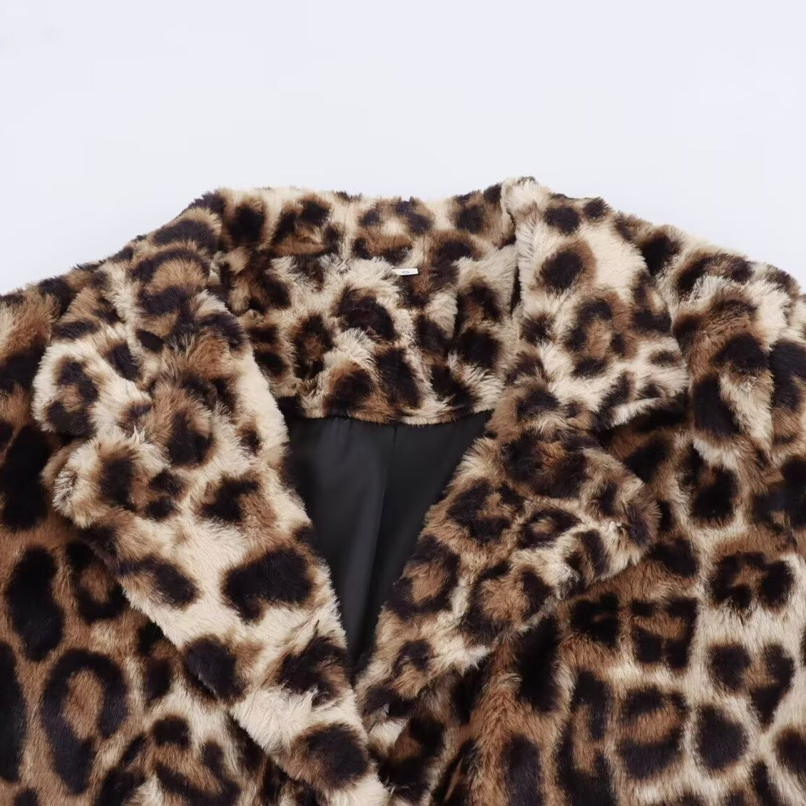 Casual versatile leopard print long jacket