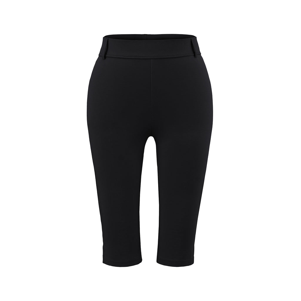 Elastic tight captcha pants for women