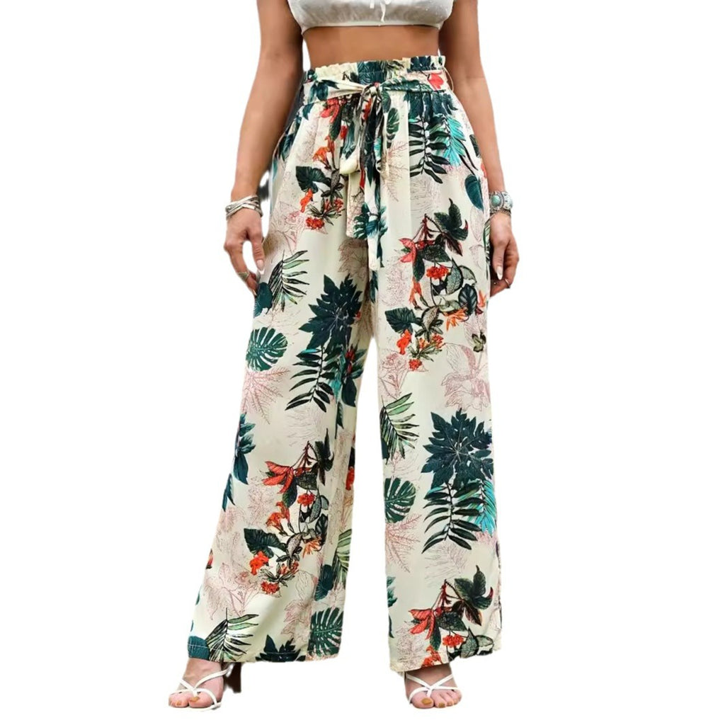 Loose lace up pants