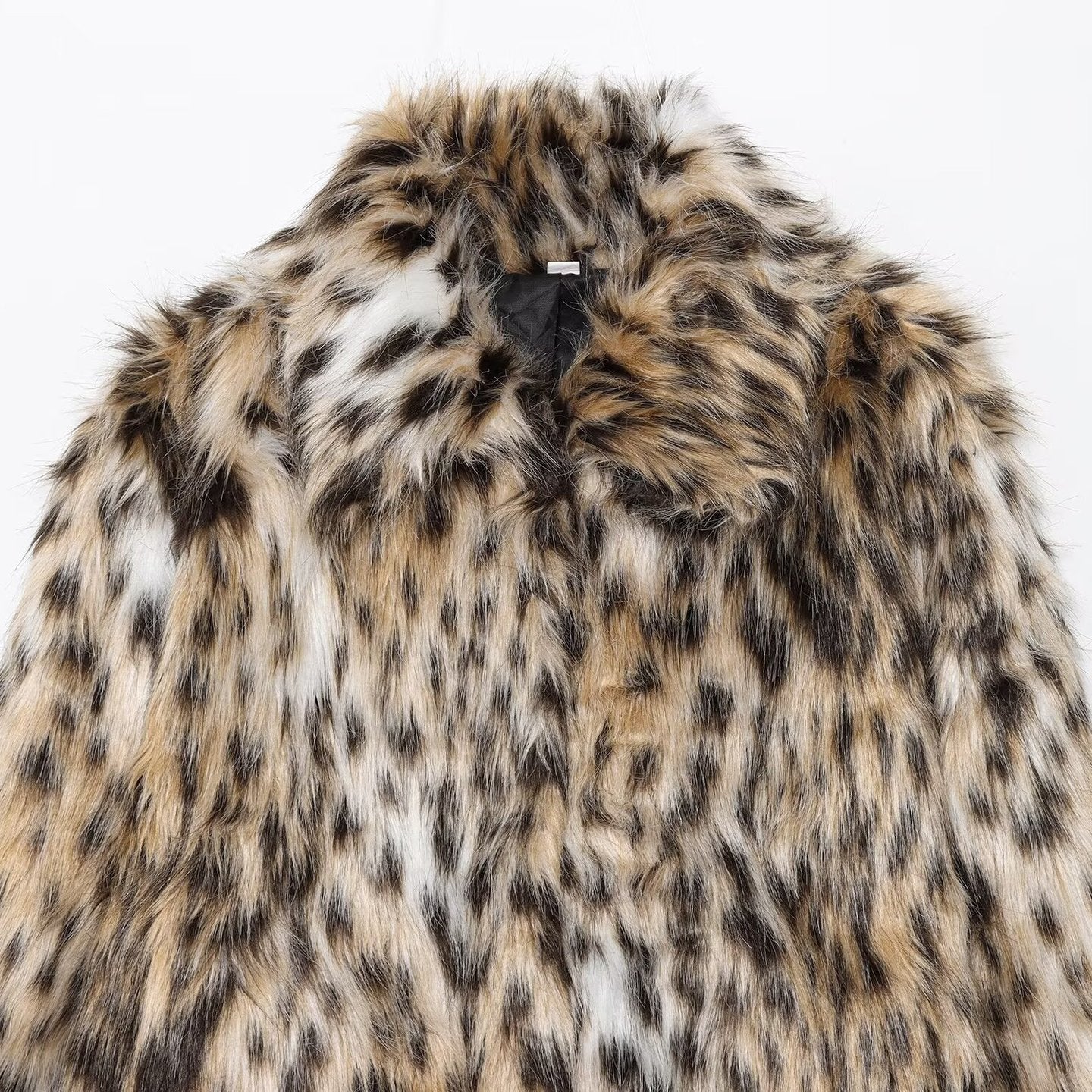 Artificial fur effect jacket for women's clothing