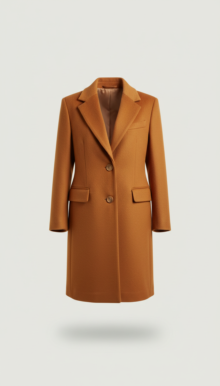 Amber Wool Tailored Coat