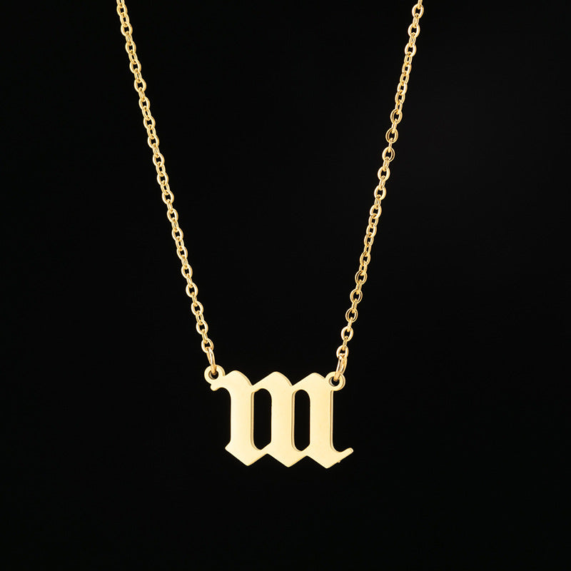 Personalized Angel Number 111-999 Stainless Steel Non Fading Pendant Necklace