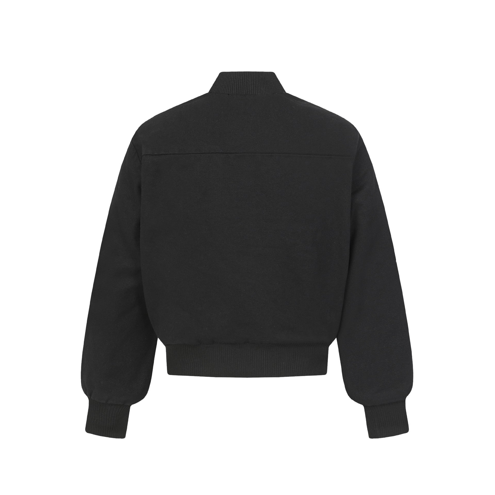Thick silhouette baseball jacket