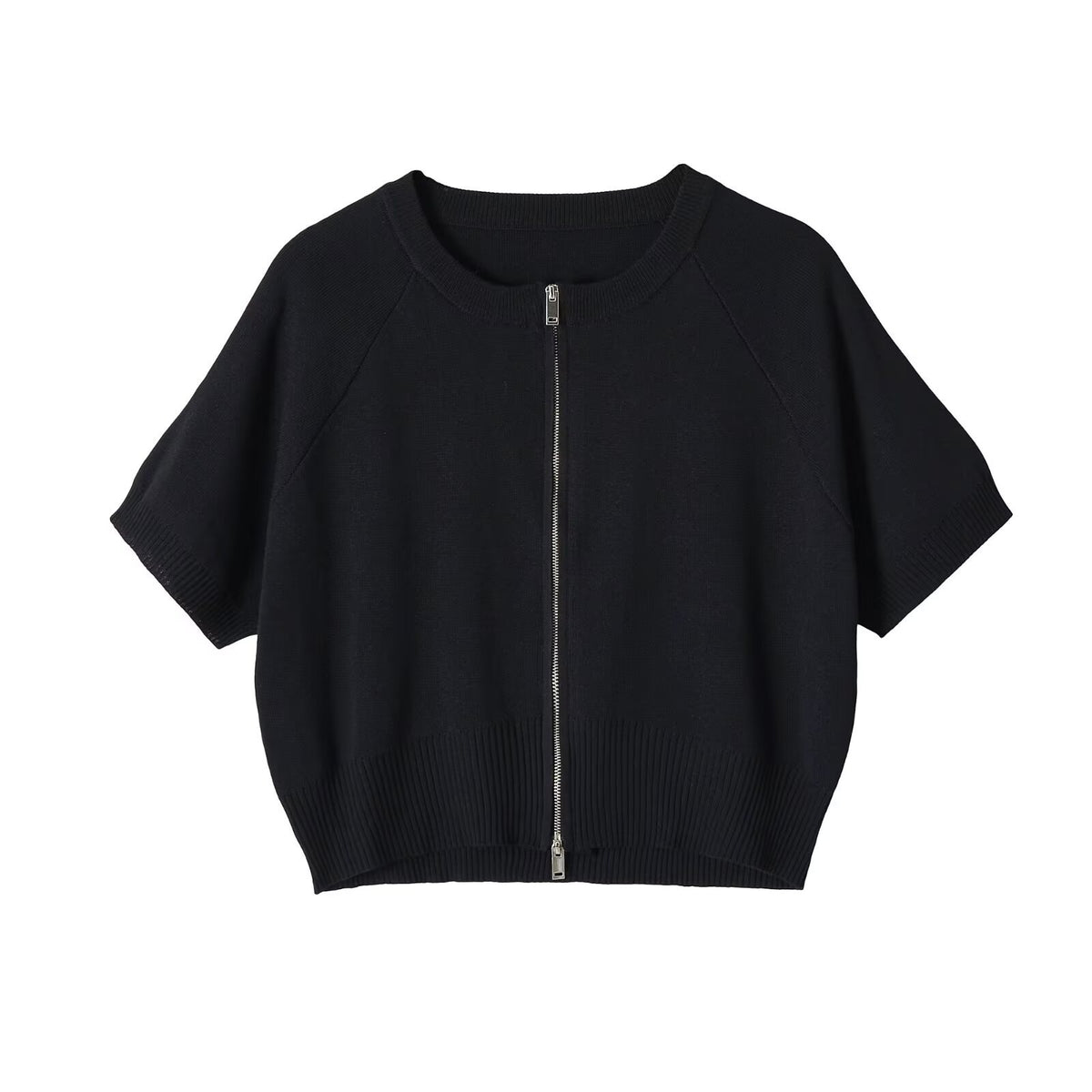 Simple round neck casual knitted top