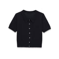 Simple short sleeved versatile knitted top