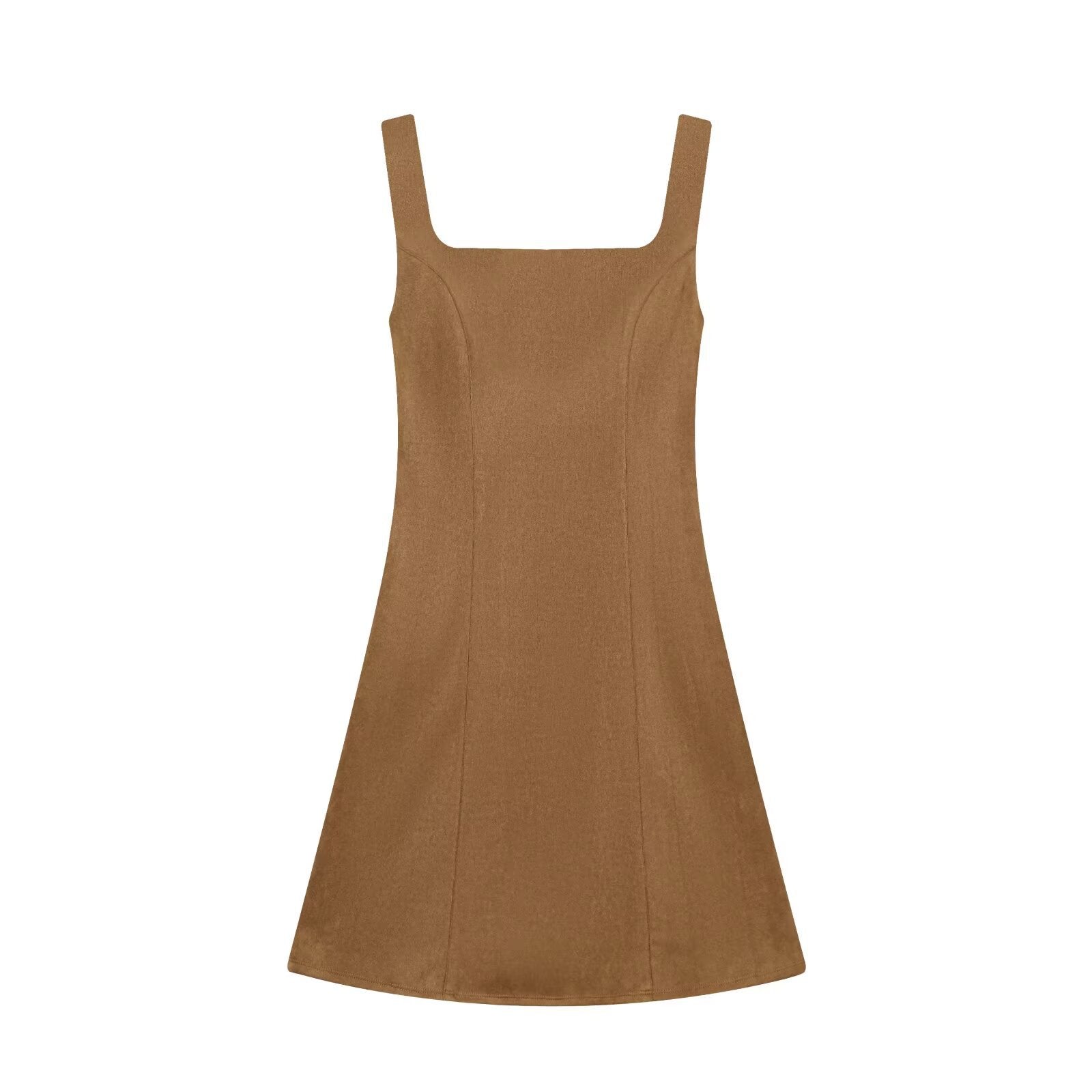 Casual and minimalist short sleeveless dress