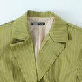 Commuter style versatile striped suit short jacket