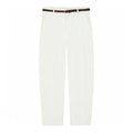Street woven waistband casual straight leg pants