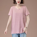 Short sleeved loose T-shirt for women