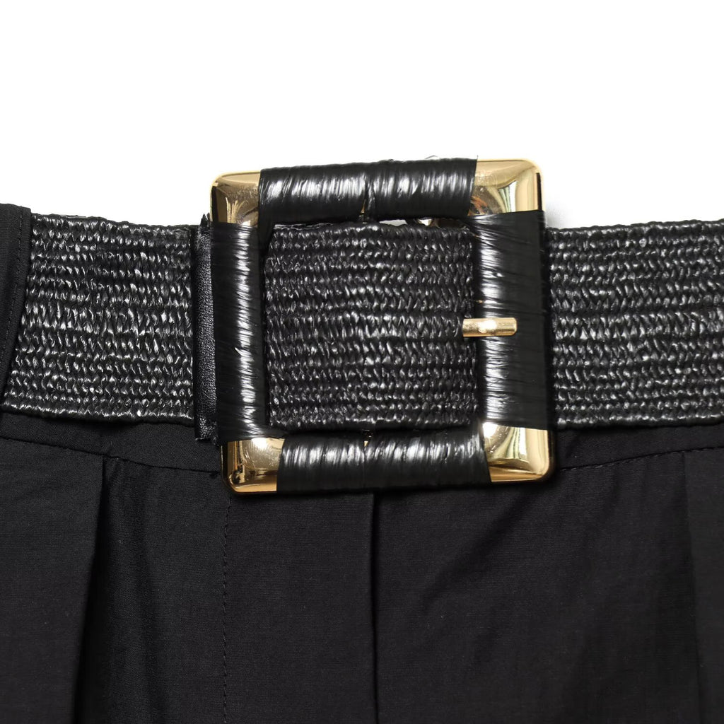 High waisted belt with layered decorative MIDI skirt