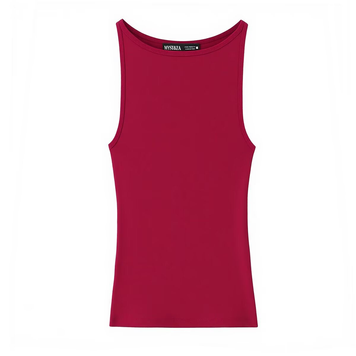 Minimally slim fit versatile sleeveless T-shirt