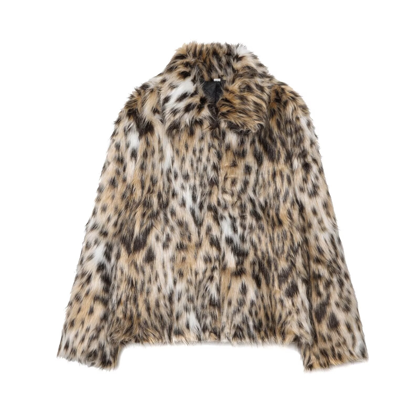 Artificial fur effect jacket for women's clothing