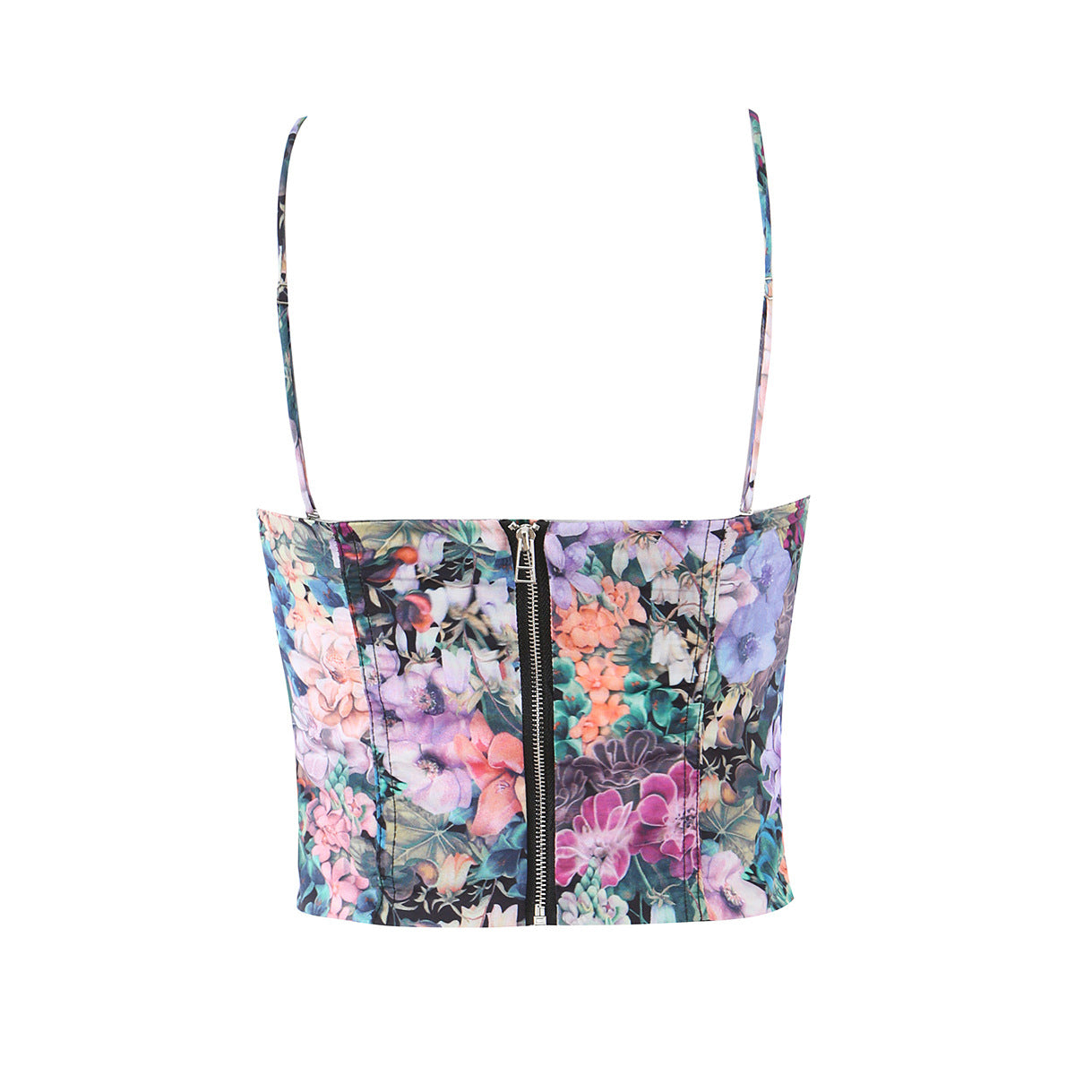 Floral Corset Strap Top for Women,, Wearable Inner Layer or Outerwear,