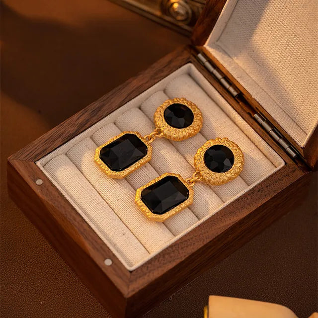 Necklace Women's Fashion Palace Style Block Splicing Retro Clavicle Chain