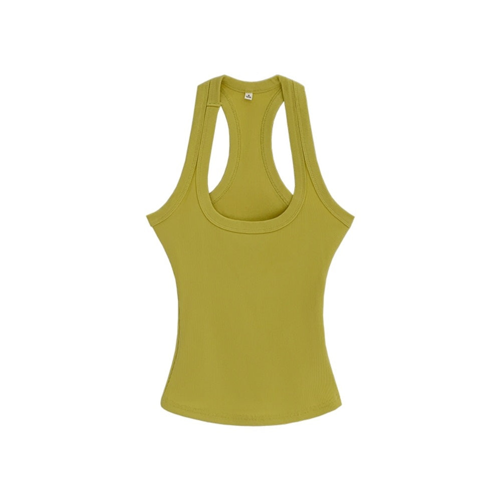 Sexy Fitted Ribbed Stretch Halter Top for Women