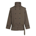 Retro British white duck down windbreaker and down jacket