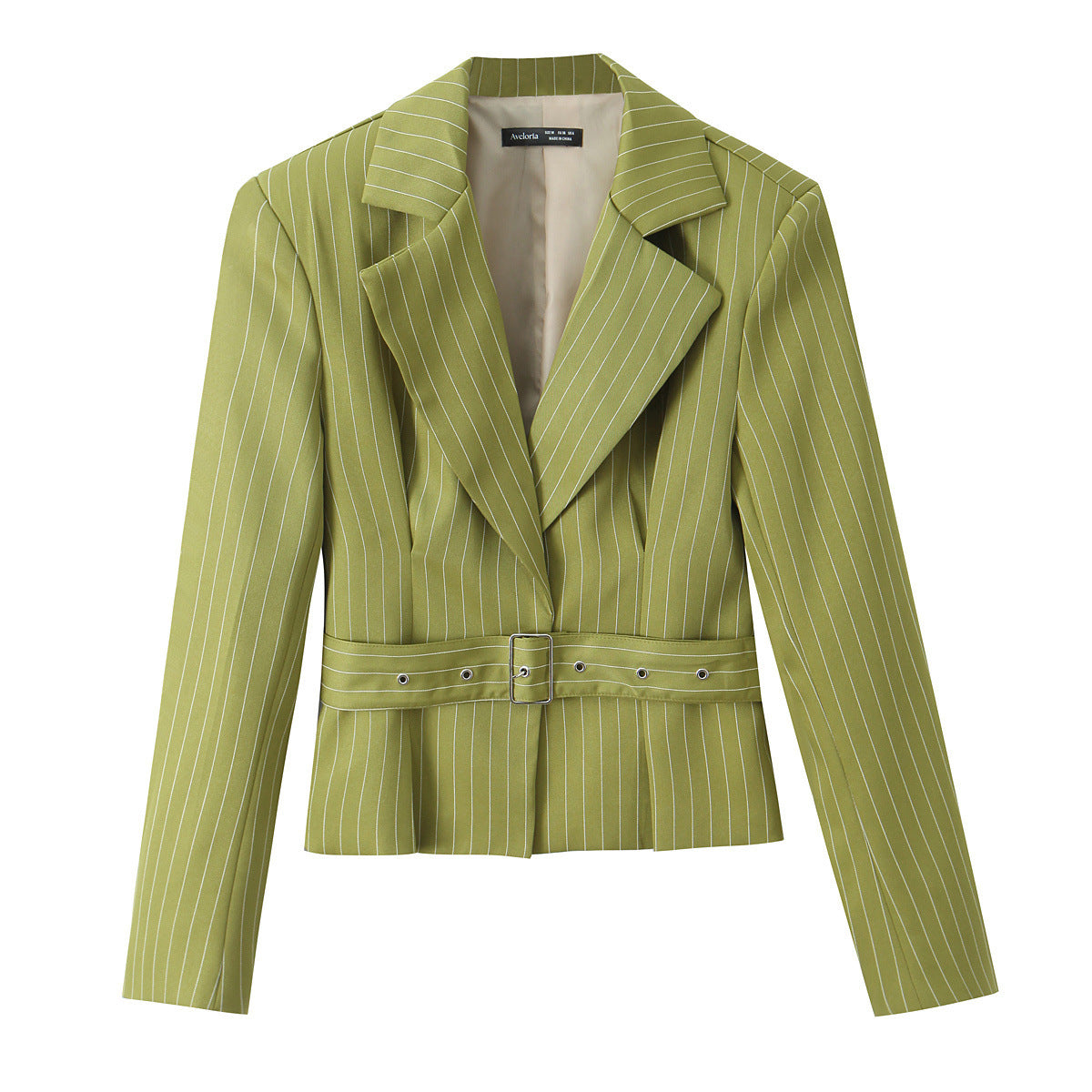 Commuter style versatile striped suit short jacket