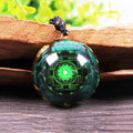 Orgonite Pendant Quartz Chakra Necklace For Women Men EMF Radiation Protection Healing Crystal Jewelry Gift