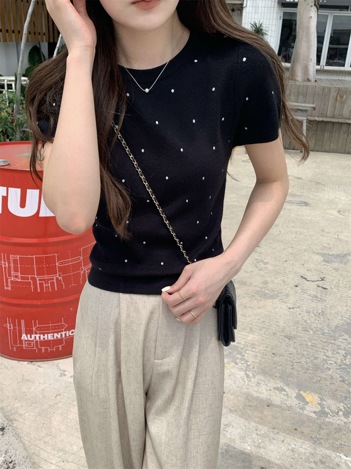 Inner Layer Basic Top Versatile T-Shirt
