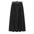 High waisted belt with layered decorative MIDI skirt