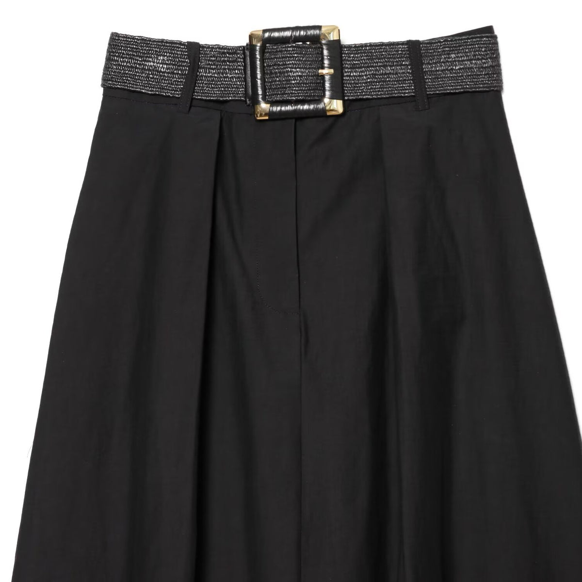 High waisted belt with layered decorative MIDI skirt