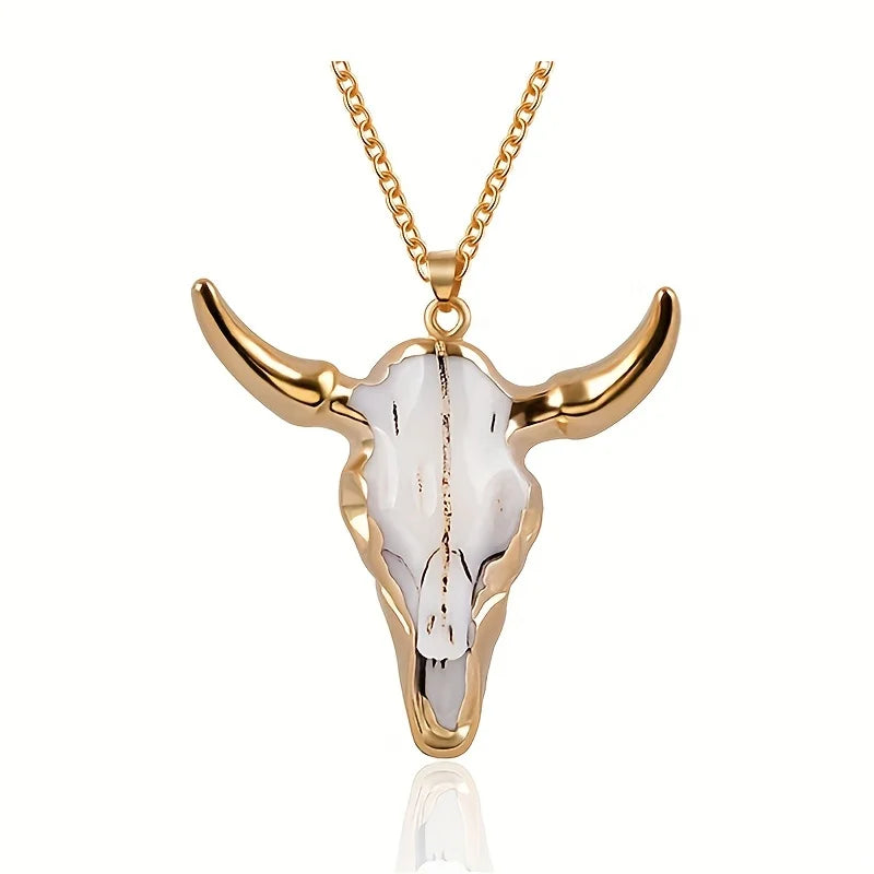 Men's Fashion Bull Head Pendant Necklace