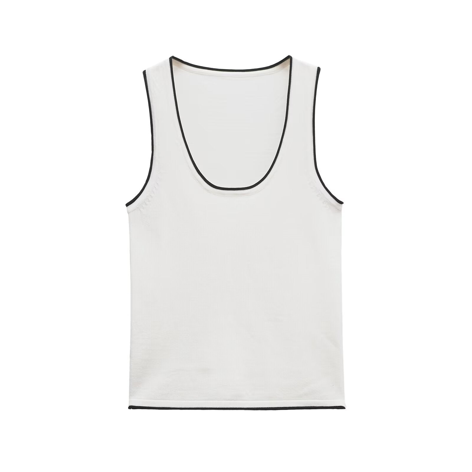 Spicy girl trimmed knit vest top