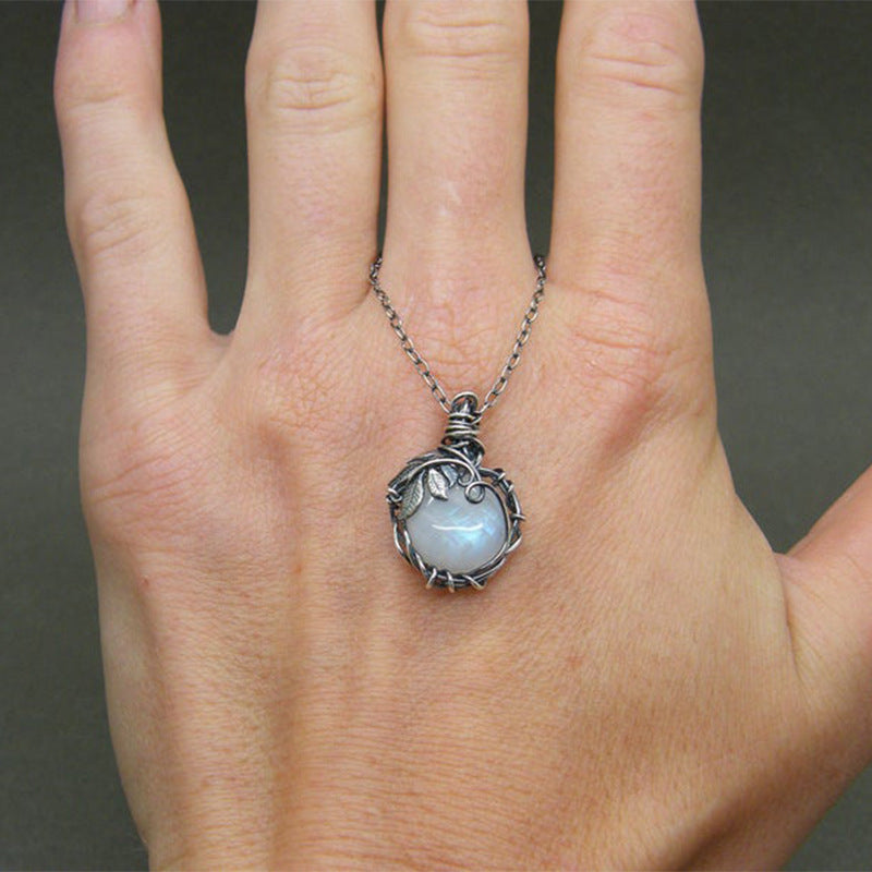 Moonstone necklace pendant