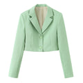 Commuting style spicy girl short long sleeved suit jacket