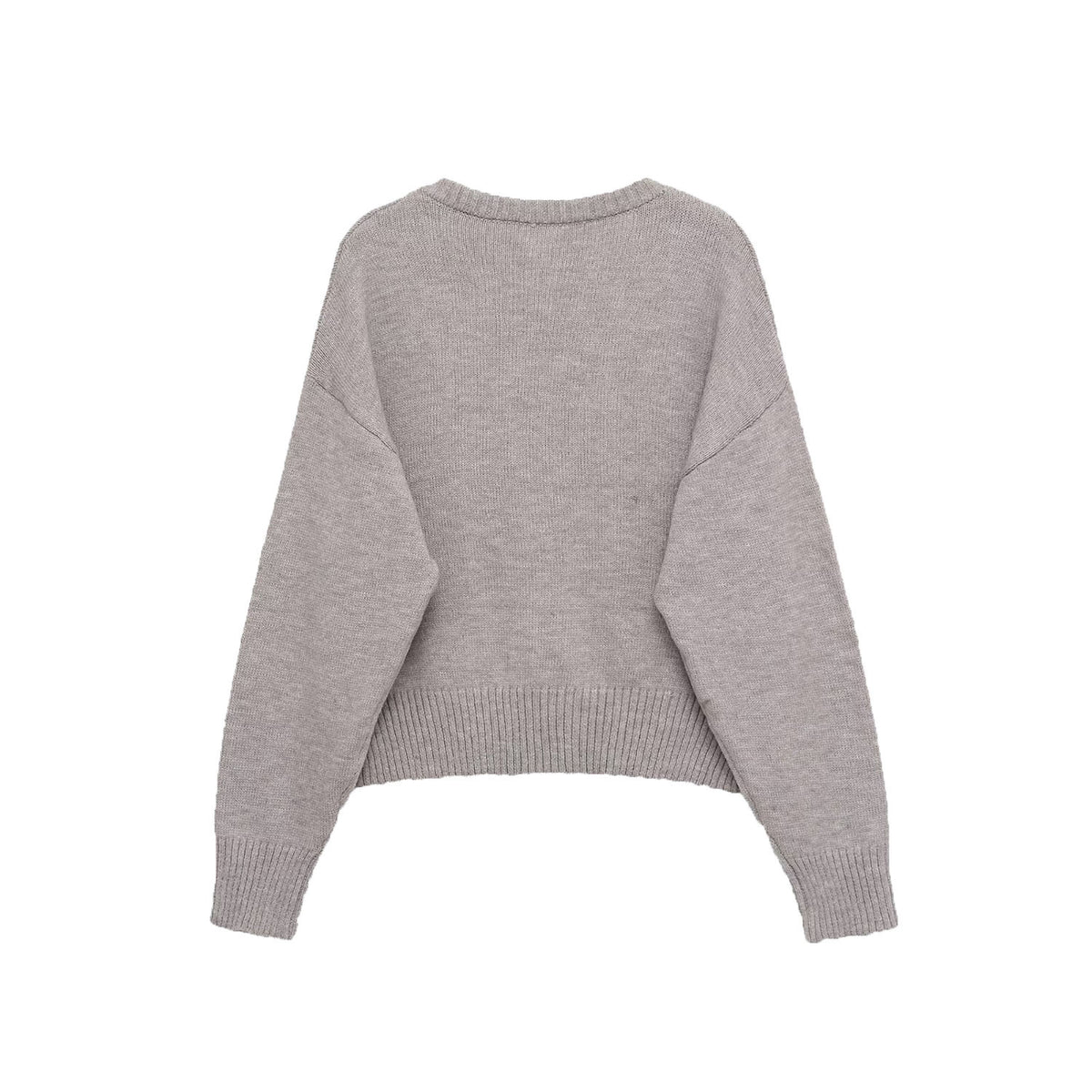 Loose and soft long sleeved knitted jacket