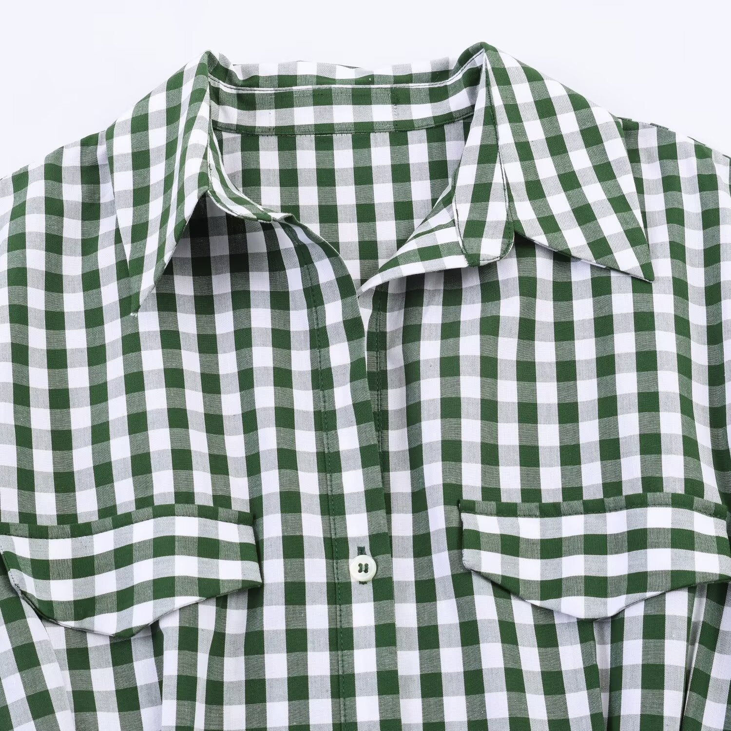 Retro commuting style shirt style dress