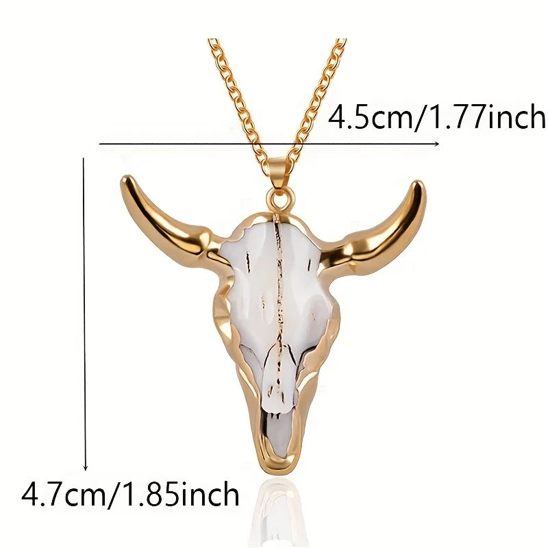 Men's Fashion Bull Head Pendant Necklace