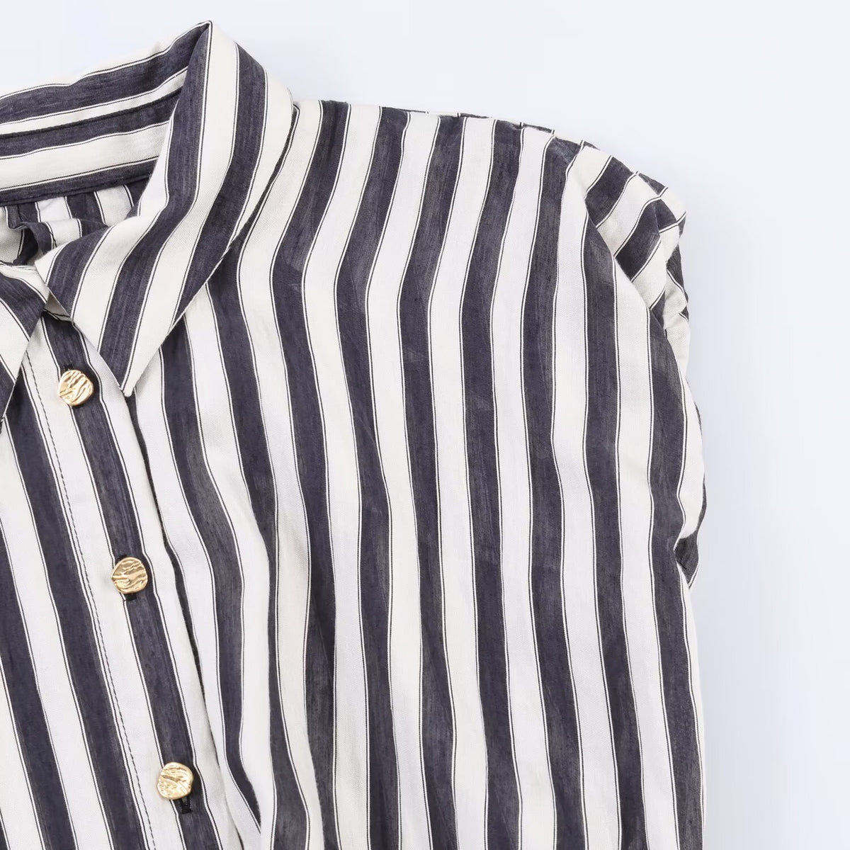 Splicing striped MIDI dress for women's wear