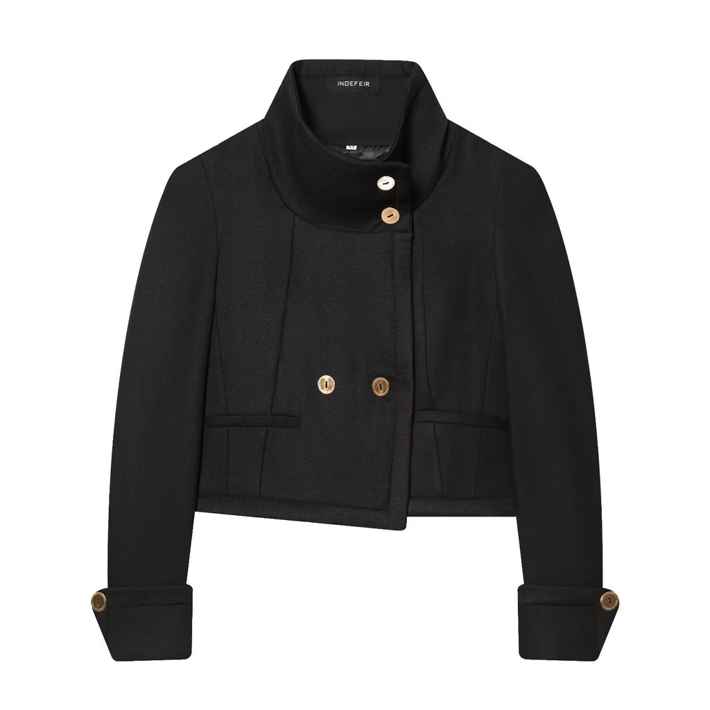 Spicy Girl Cuff Splicing Short Coat