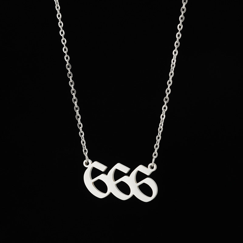 Personalized Angel Number 111-999 Stainless Steel Non Fading Pendant Necklace