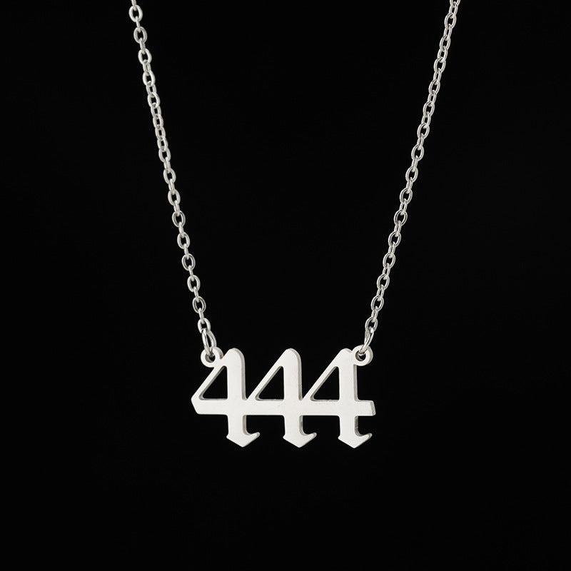 Personalized Angel Number 111-999 Stainless Steel Non Fading Pendant Necklace