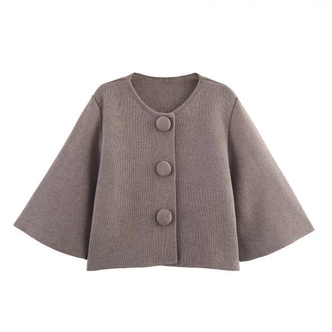 Casual Knitted Short Coat