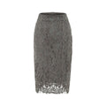 Slimming lace midi skirt