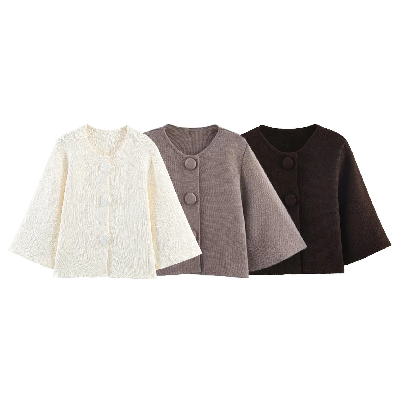 Casual Knitted Short Coat