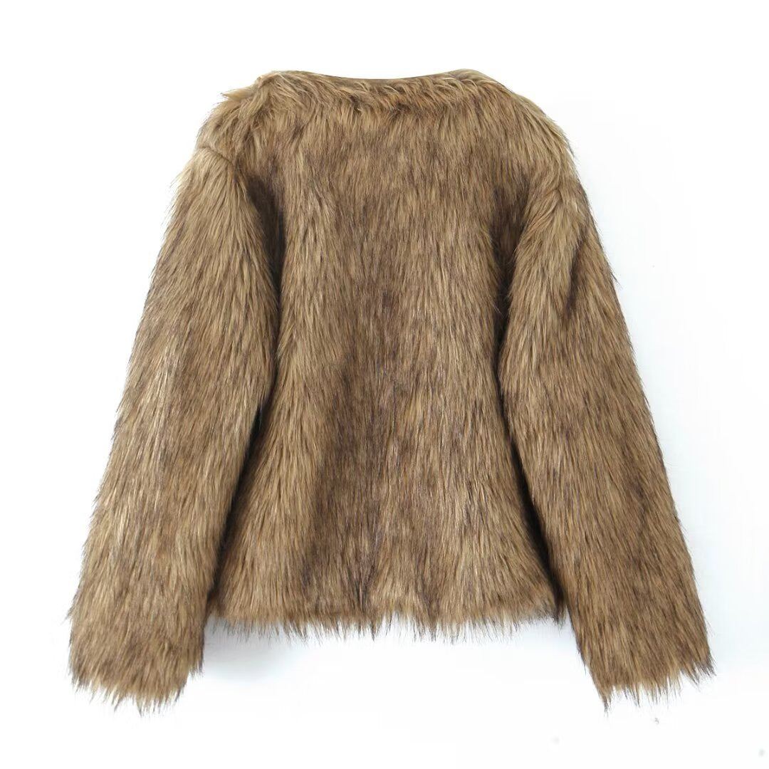 Versatile classic fur coat jacket
