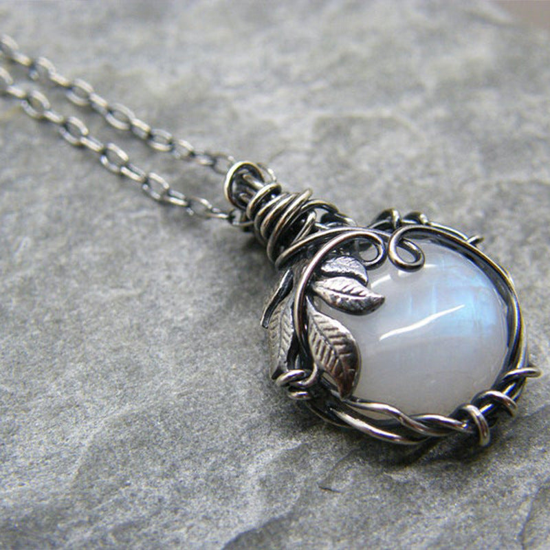 Moonstone necklace pendant